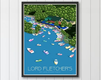 Lord Fletcher's, Lake Minnetonka Poster by Rich Sladek (frame not included)