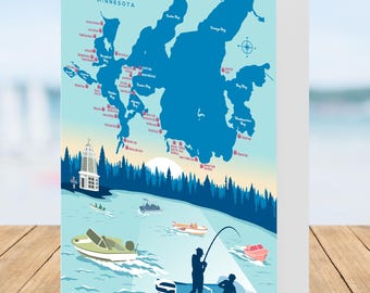 Leech Lake Greeting Card