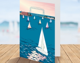 Duluth Sailing Greeting Card