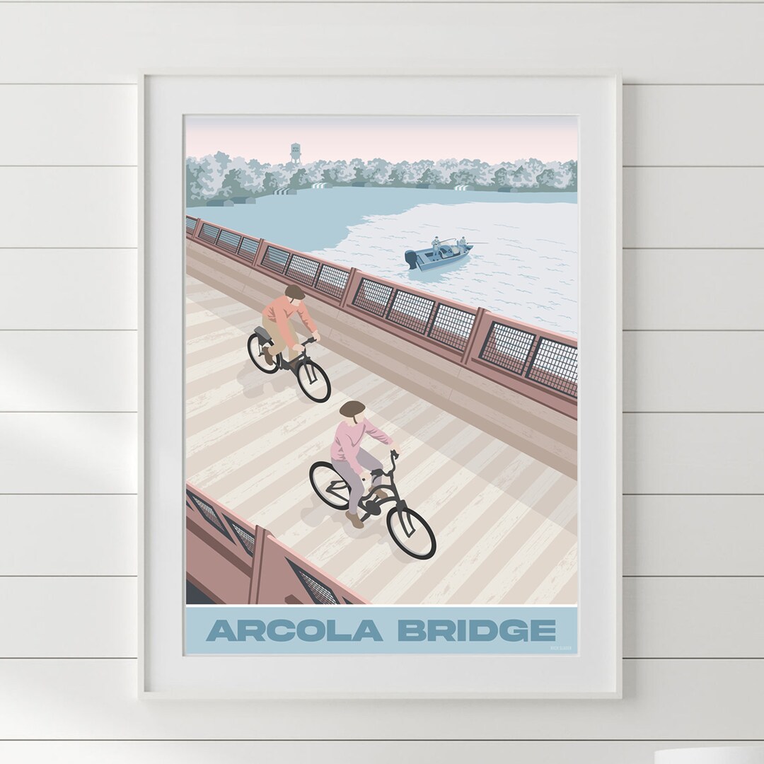 Arcola Bridge, Lake Poster by Rich Sladek Etsy