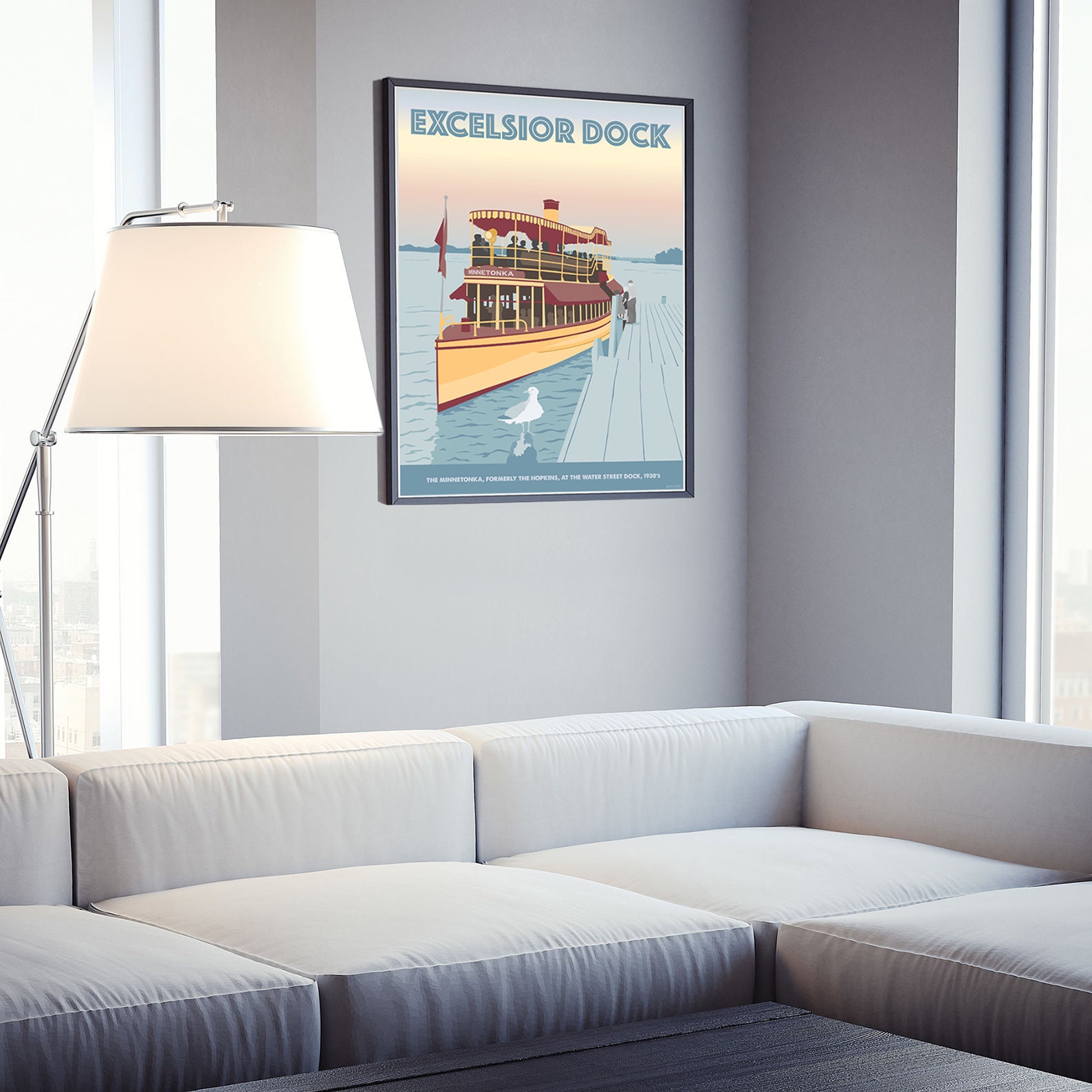 Excelsior Dock, the Lake Poster by Rich Sladek