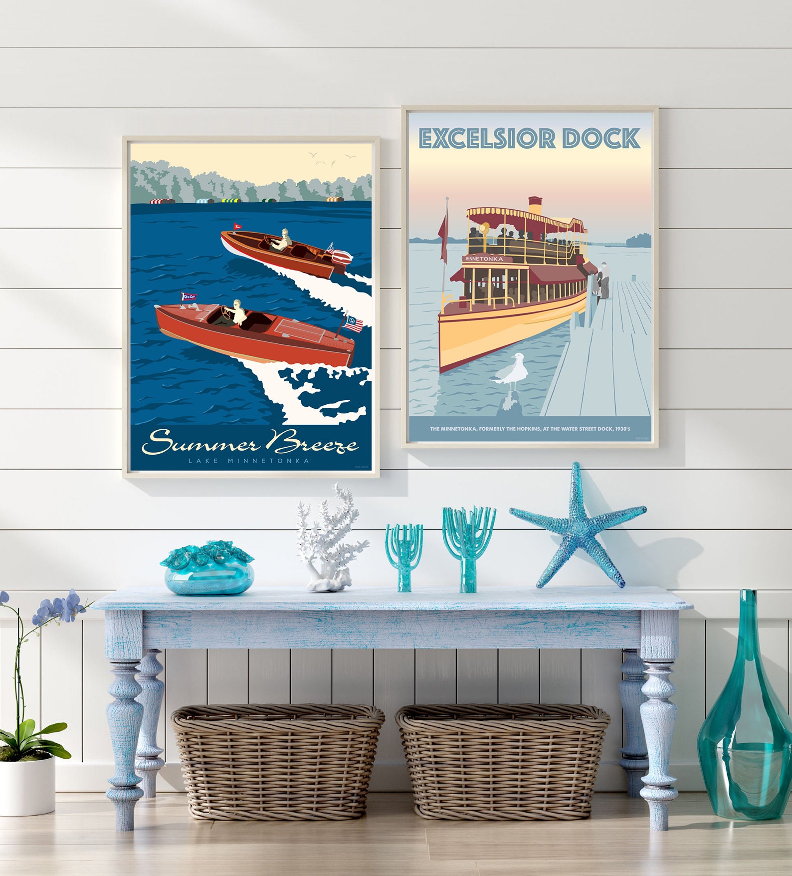 Excelsior Dock, the Lake Poster by Rich Sladek
