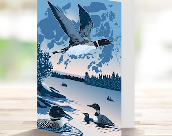 Loons, National Loon Center, Crosslake, Minnesota Loons Greeting Card