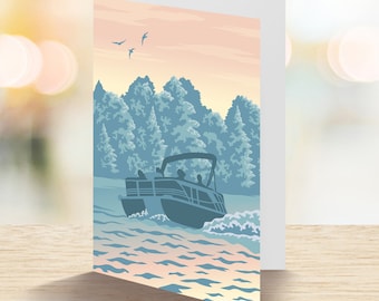Pontoon, Greeting Card