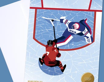 Connor Hellebuyck, 2026 Team USA Winter Olympics Hockey Greeting Card