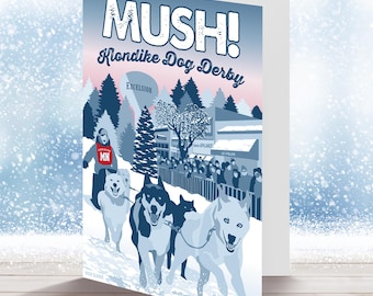 Klondike Dog Derby, Lake Minnetonka Greeting Card