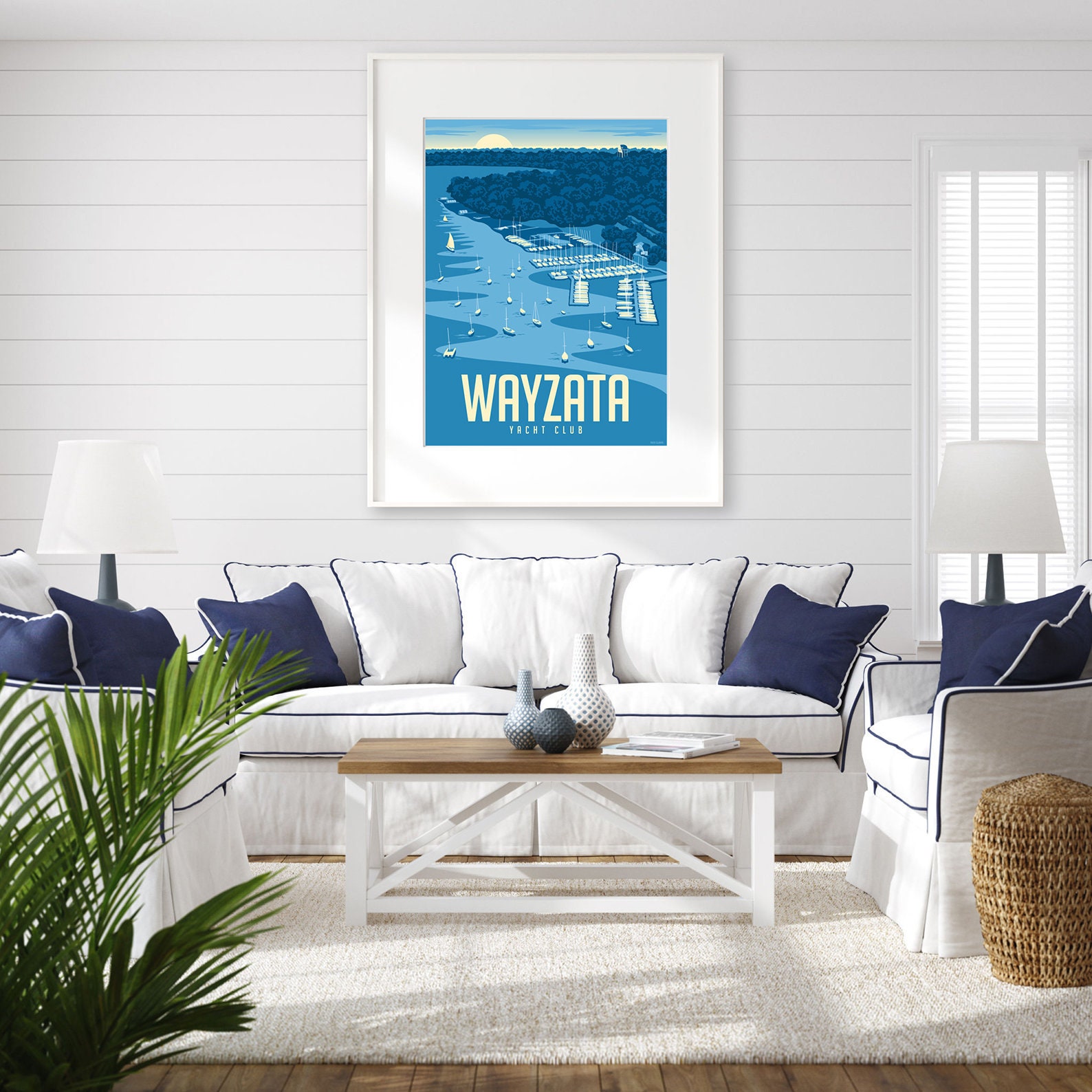 Wayzata Yacht Club Lake Poster by Rich Sladek Etsy UK