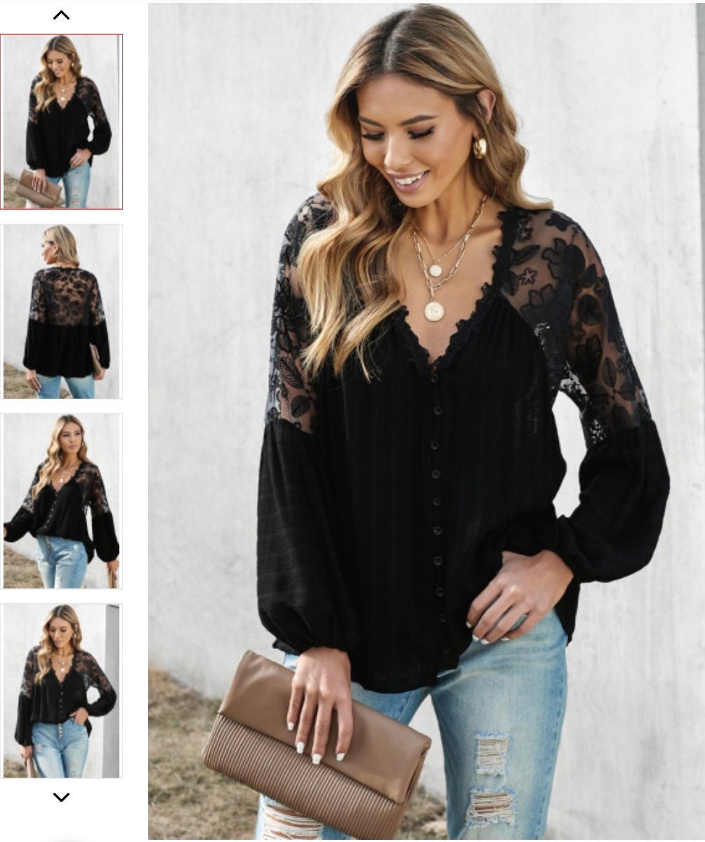 Womens Lace Blouse -  Canada