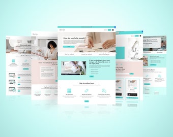 HOMEPAGE TEMPLATE for Kajabi. Kathleen Kajabi Template. Kajabi Website Theme.