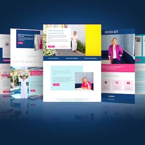 HOMEPAGE VORLAGE für Kajabi. Tina Kajabi Template. Kajabi Website Theme.