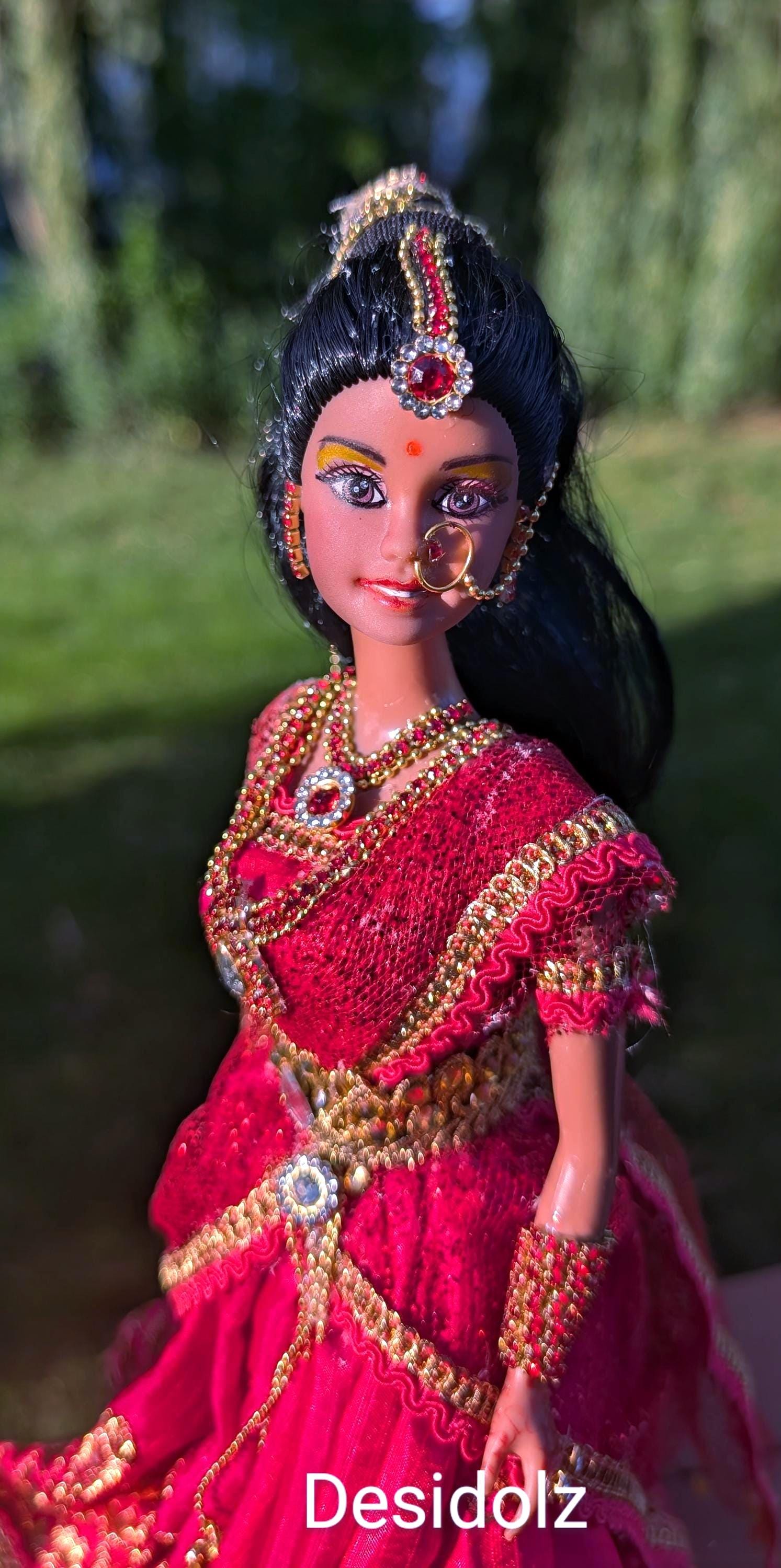 Bridal Lehanga Doll Bridal Doll Barbie Doll Lehenga Indian