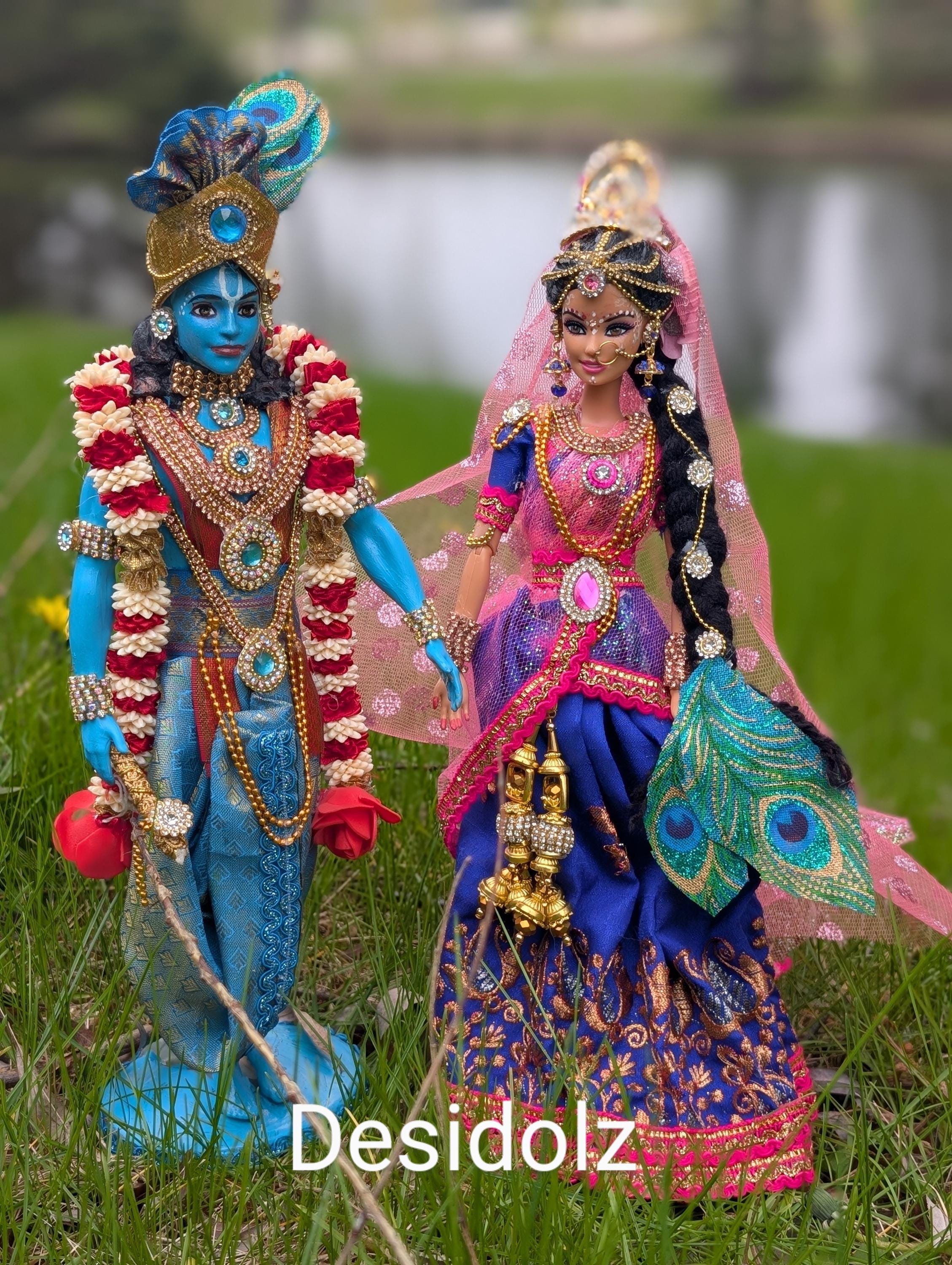 Radha Krishna doll / Krishna Jayanthi doll / Krishna doll / gopidoll/ navarathri dolls /Golu dolls USA /Indian dolls / lord Krishna/ammavaru
