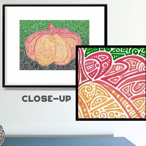 Halloween Pumpkin - Druck MATTED bis 8x10&quot;