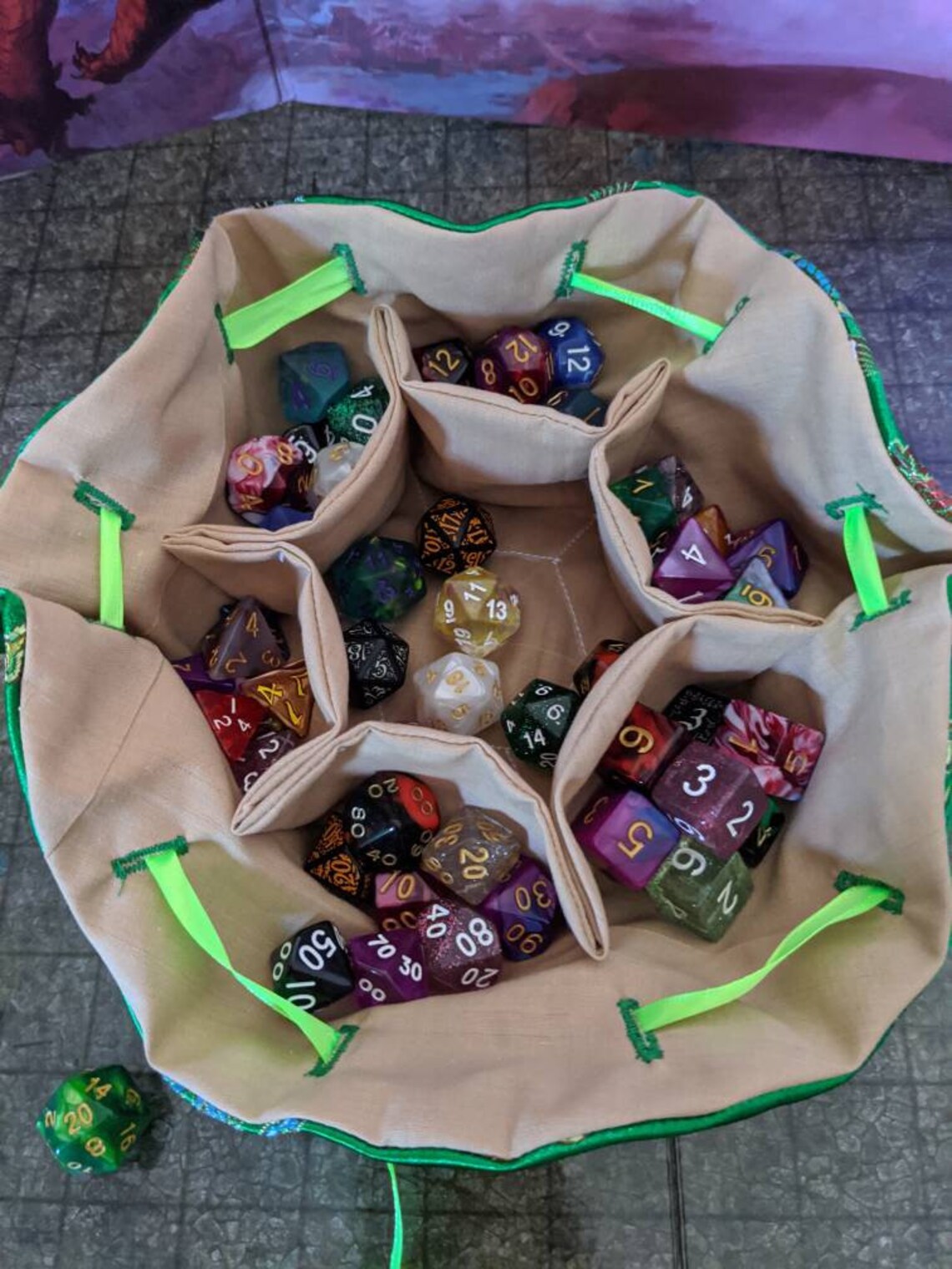 Custom Dice Bags for Polyhedral Dice Table Top Roleplaying Etsy