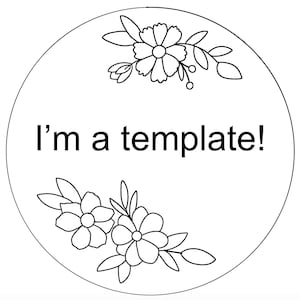 Floral Template | Floral Pattern | Scroll Saw Pattern | Scroll Saw Template