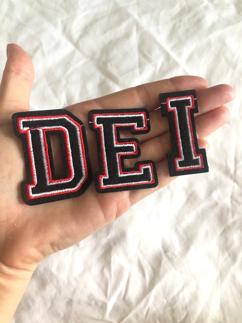 Iron On Letters Red /& Black Letters Iron On Patch letters College Font Letters