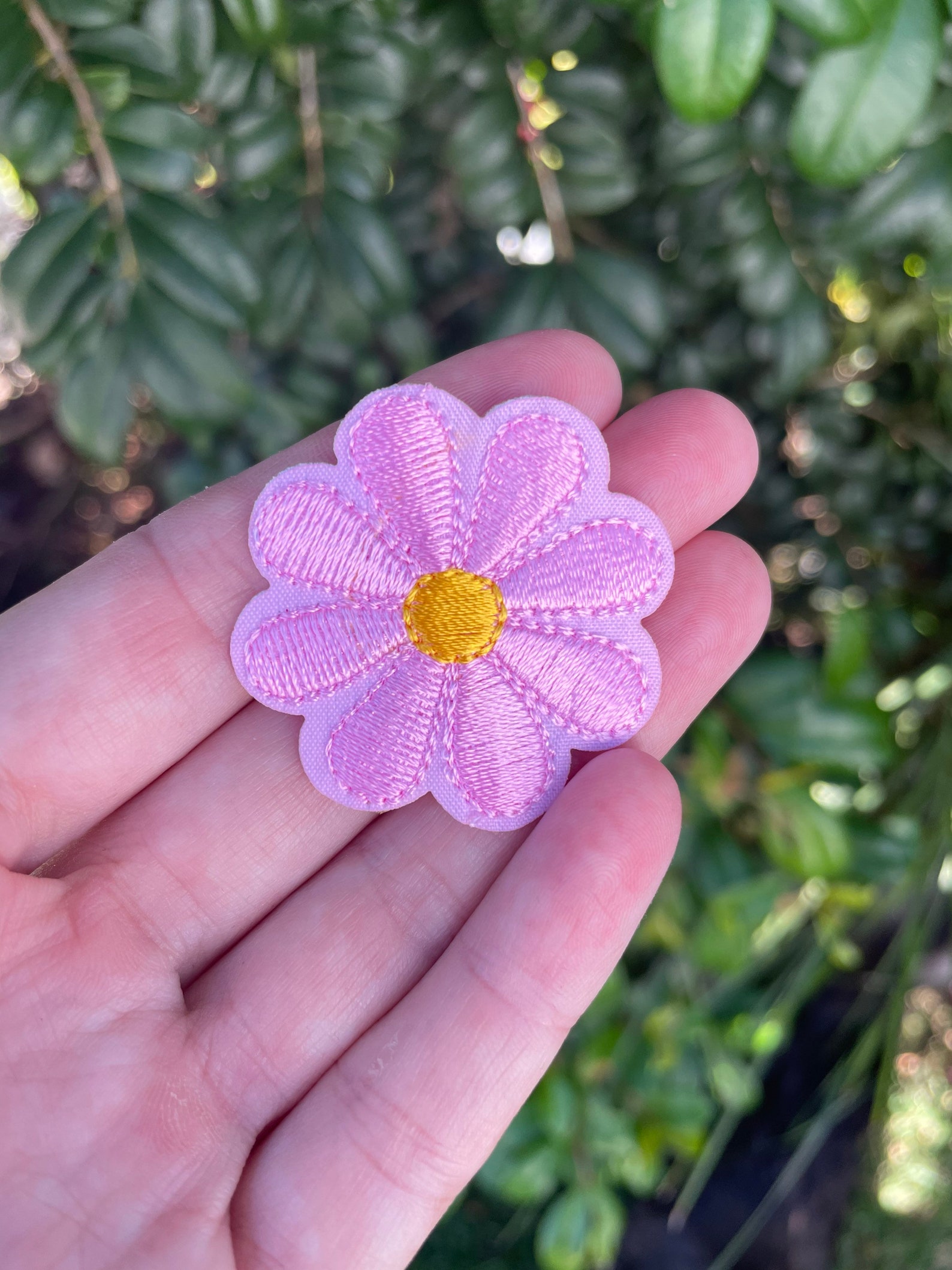 Flower Iron On Patch Daisy Patches Embroidery Patch Cute Etsy