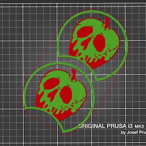 Snow White Poison Apple Ears - 3D Print File