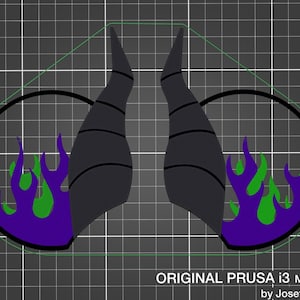 Maleficent Horn Ears - 3D Print File
