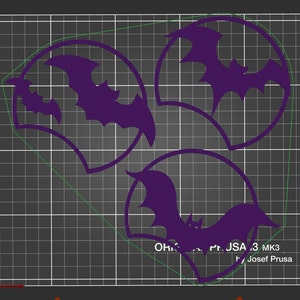 Halloween Bat Ears - 3D Print File