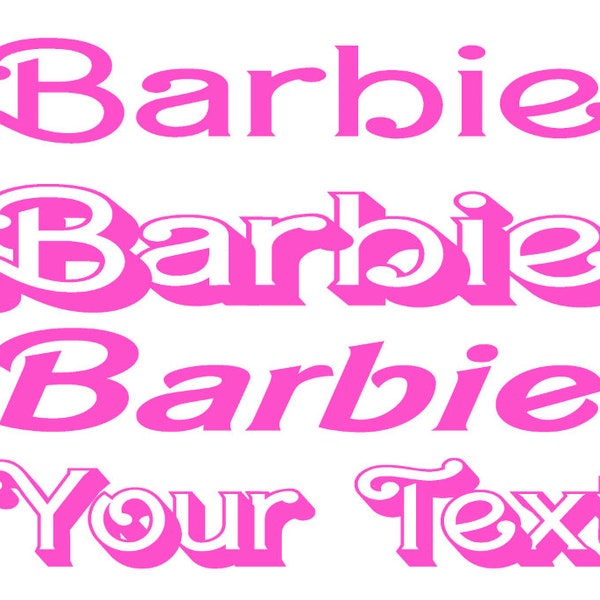 Barbie font, Clipart, Logo,  Bundle for Cricut and Sublimation PNG