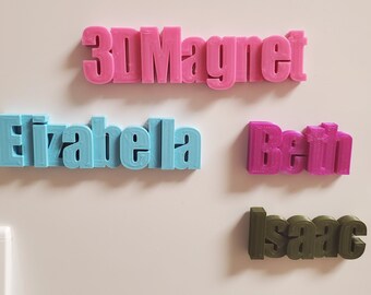 Custom Name Magnet, Personalized Name Magnet