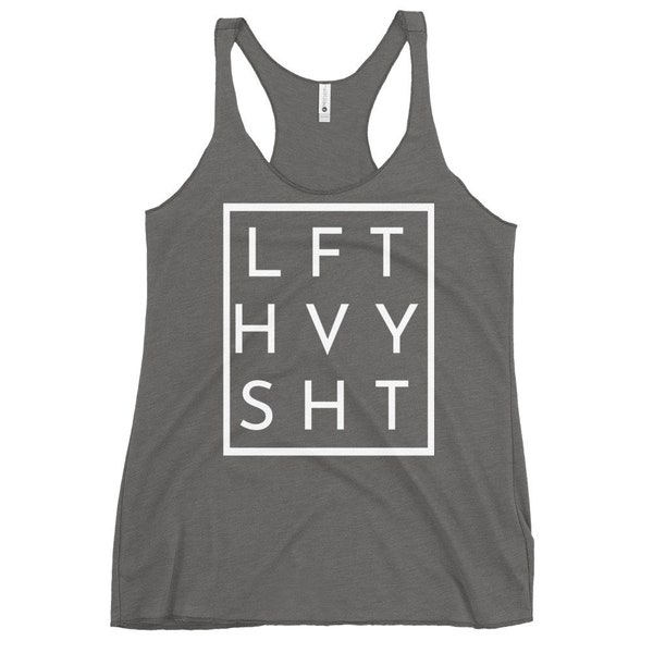 LFT HVY SHT muscle tank top crop top muscle tank shirt lift heavy tank workout tank cross fit tank, fitness tank, lifting tank for women