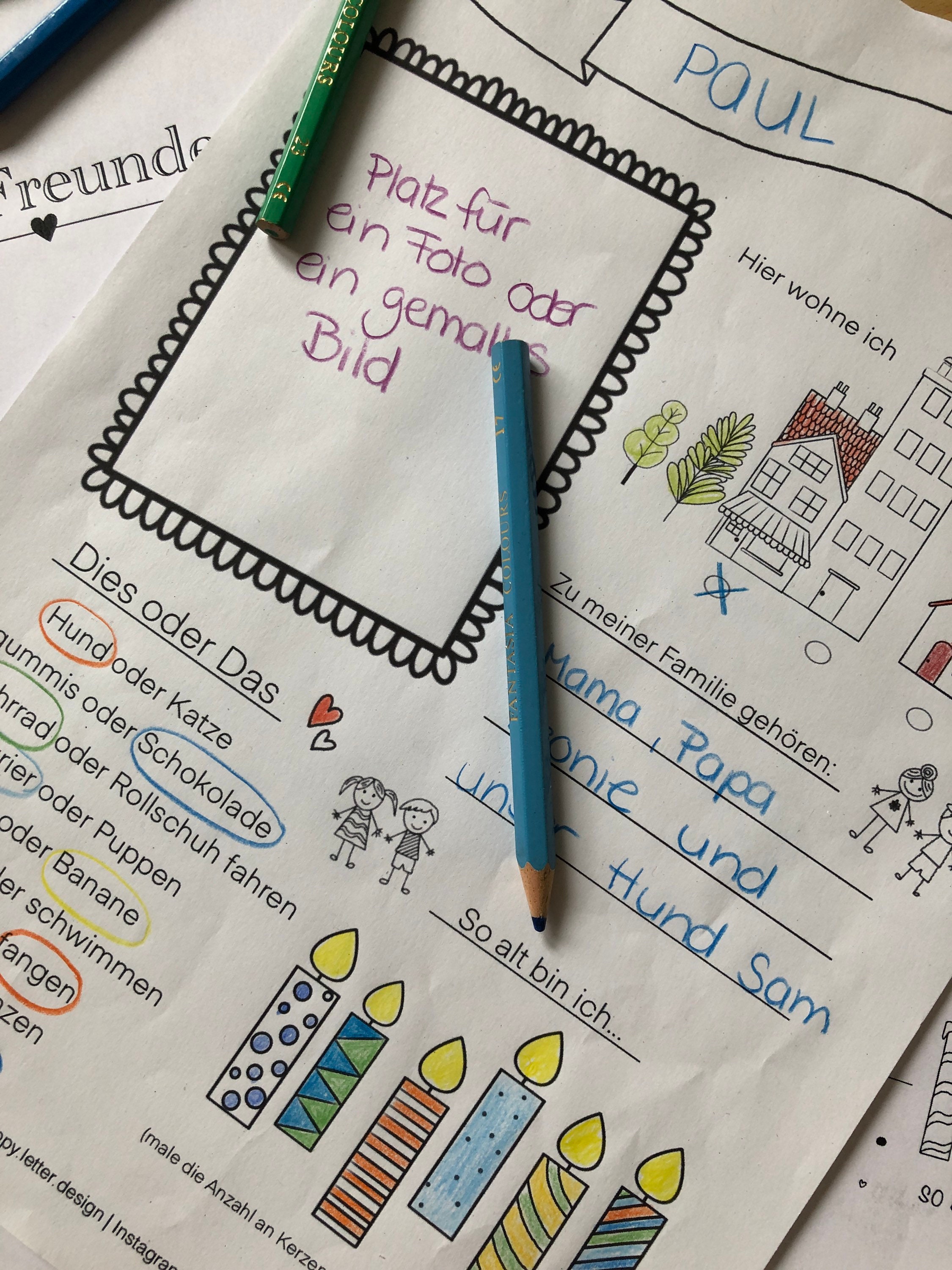 Das bin ich Portfolio Vorlage Kindergarten Krippe - Etsy