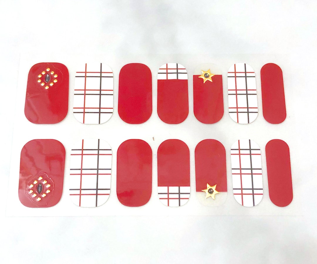 Nanosase Nail Stickers Art Stylish Nail Polish Strips With Etsy