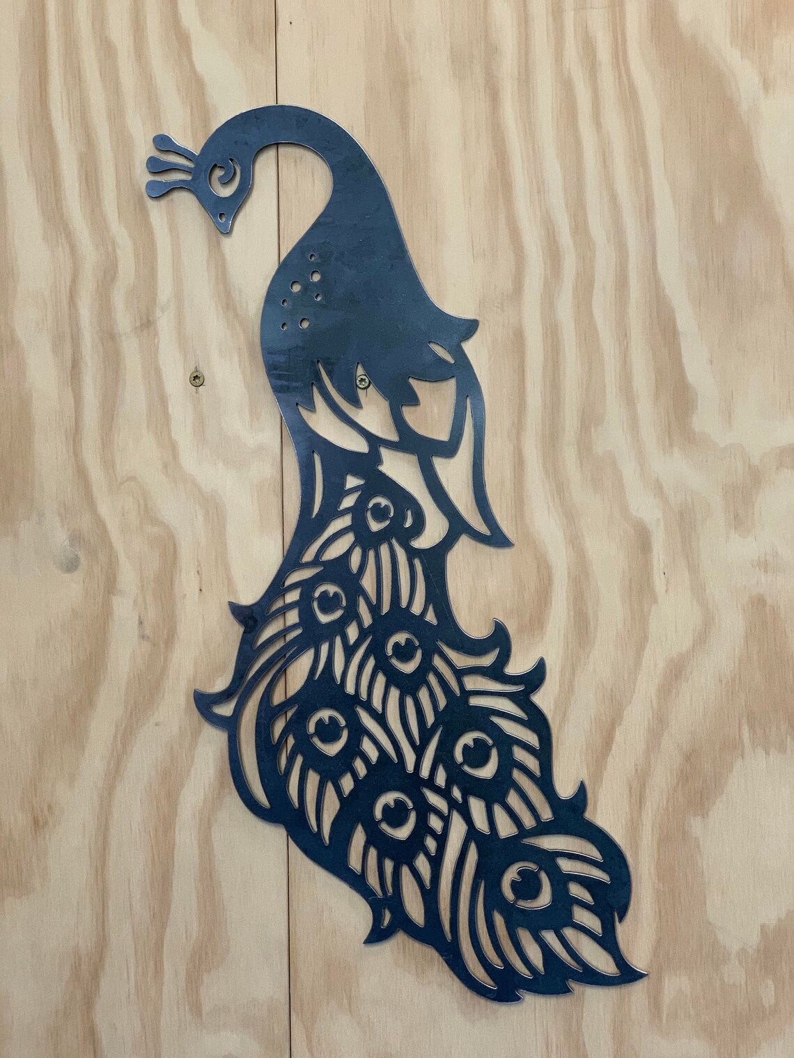 Metal Peacock Wall Art Etsy