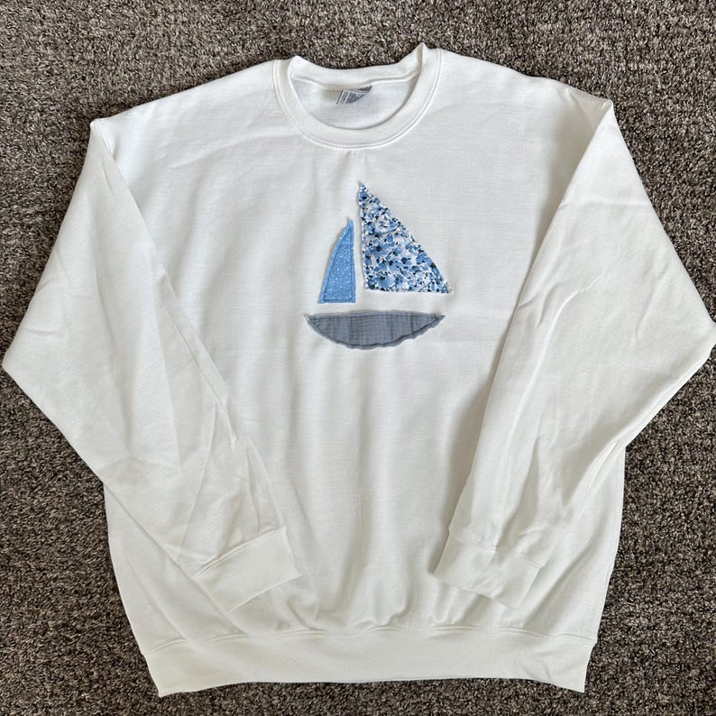 Sailboat Applique Sweatshirt main image 0