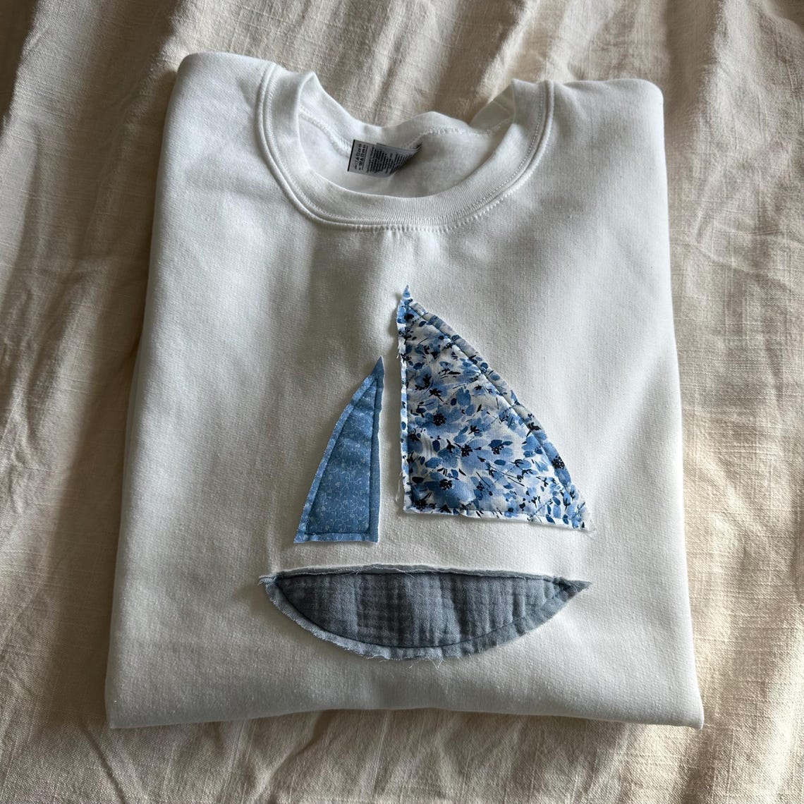 Sailboat Applique Sweatshirt main image 1