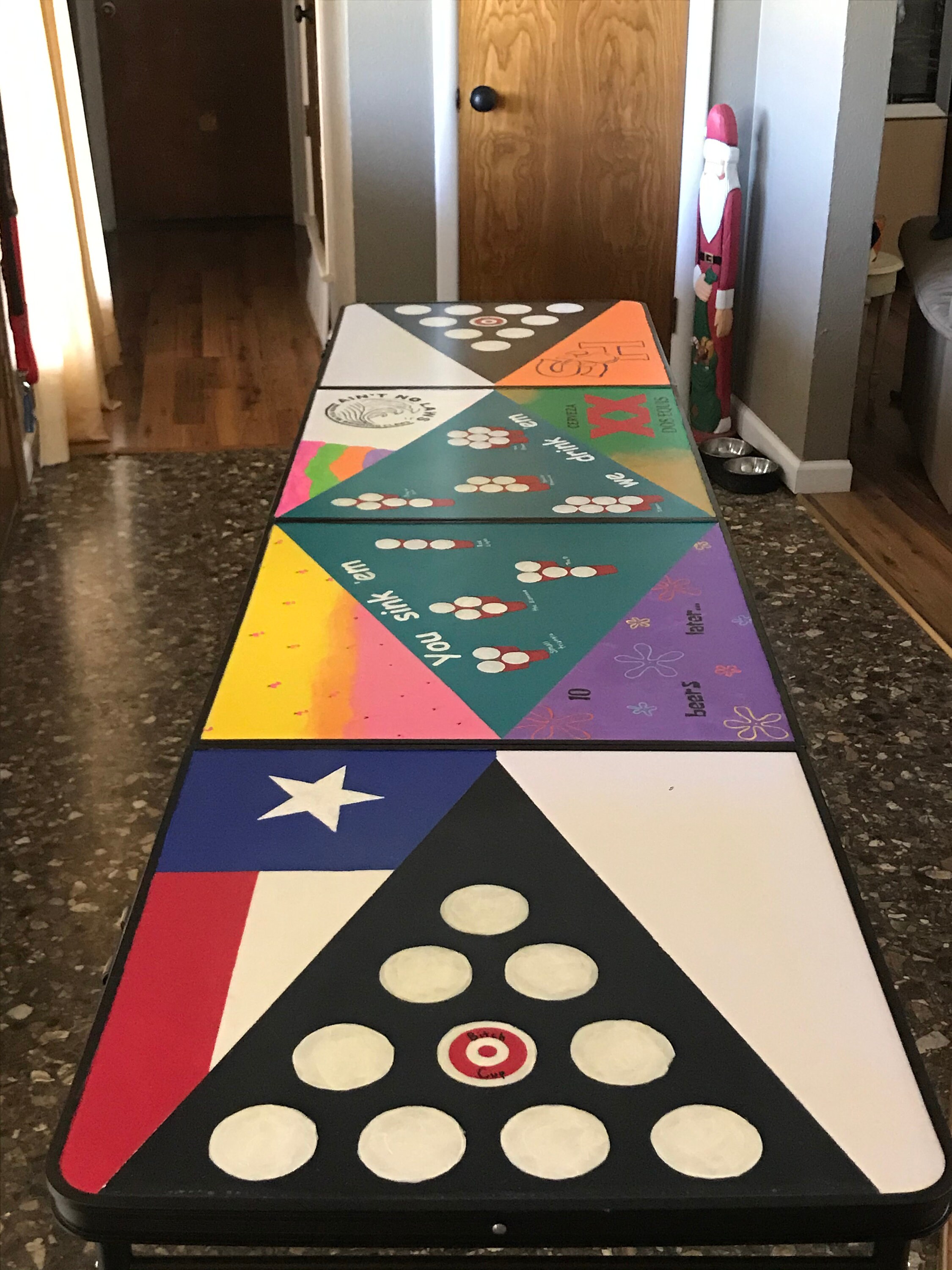 Custom Painted Beer Pong Table Etsy