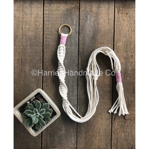 Suporte de plantas em macramê torcido | decoração boho, ideias de presentes, suporte para cactos e suculentas na primavera, vaso suspenso para amantes de plantas, Dia das Mães