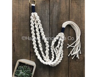 Large Pot Macrame Plant Hanger | boho bohemian decor gift ideas spring cactus succulent holder planter hanging pot plant lover mother's day