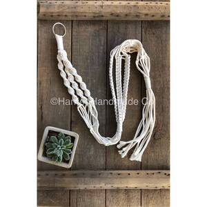 Double Tier Macrame Plant Hanger | boho bohemian decor gift ideas spring cactus succulent holder planter hanging two pot plant lover