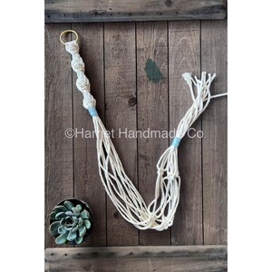 Suporte de plantas em macramê com nó espiral para vaso médio | Decoração boho, ideia de presente, suporte para cactos e suculentas na primavera, vaso suspenso, Dia das Mães