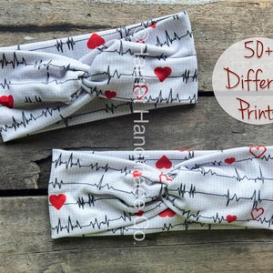 Healthcare Vitals Stretchy Twist Headband | hair accessories gift ideas her nurse medical work wear vet med vet tech RVT PT OT cna cvt medic