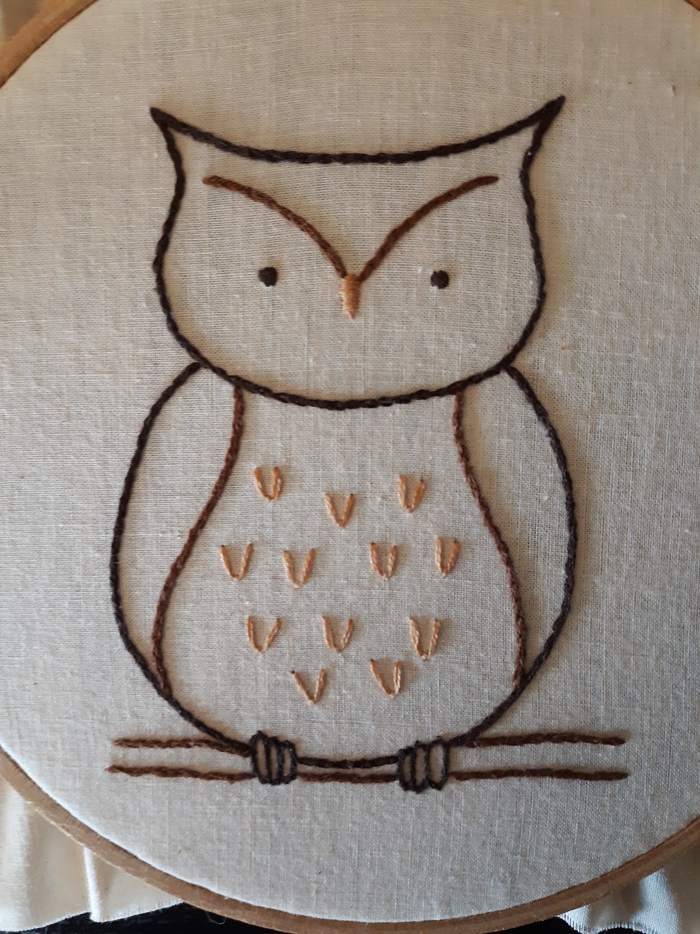Cute Owl Hand Embroidery Pattern PDF Pattern Etsy