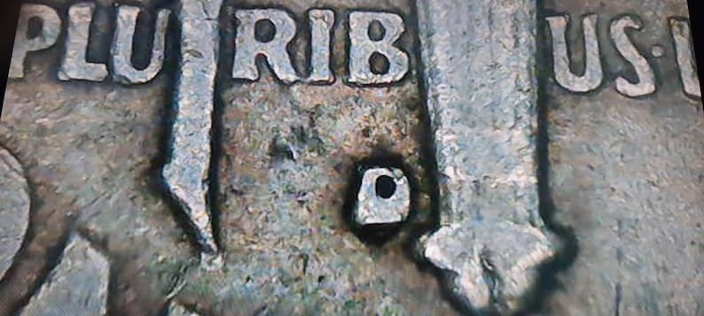 1959-D Silver Roosevelt dime Double punched D.