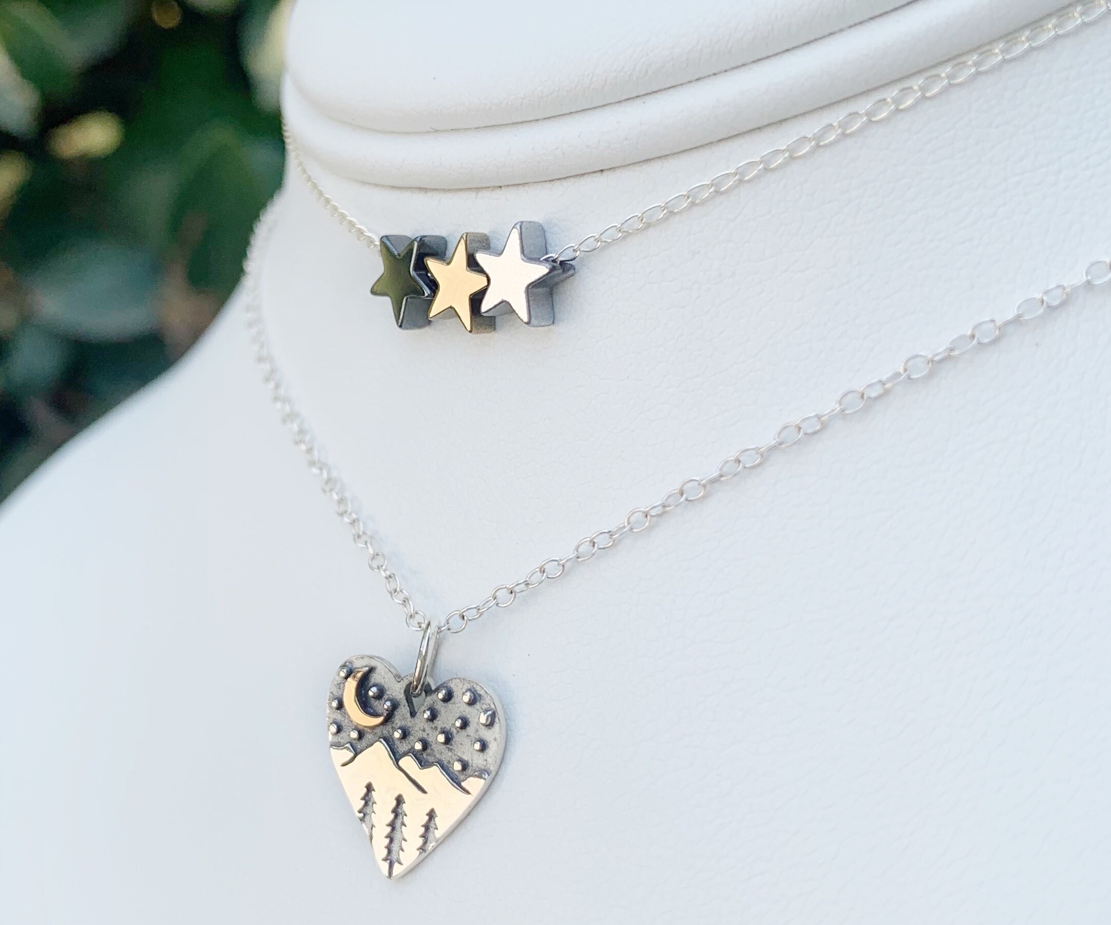 Celestial Hearts Star Necklace