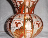 Imari style porcelain vase