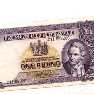 The Reserve Bank of New Zealand One Pound Note