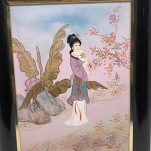 Asian canvas painting