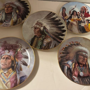 Native Indian collector plates