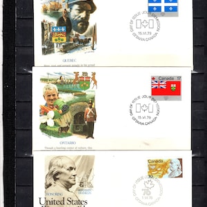 Canada FDC&#39;s, antique letters and cut squares collection