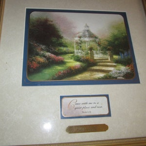 Thomas Kinkade art print with COA