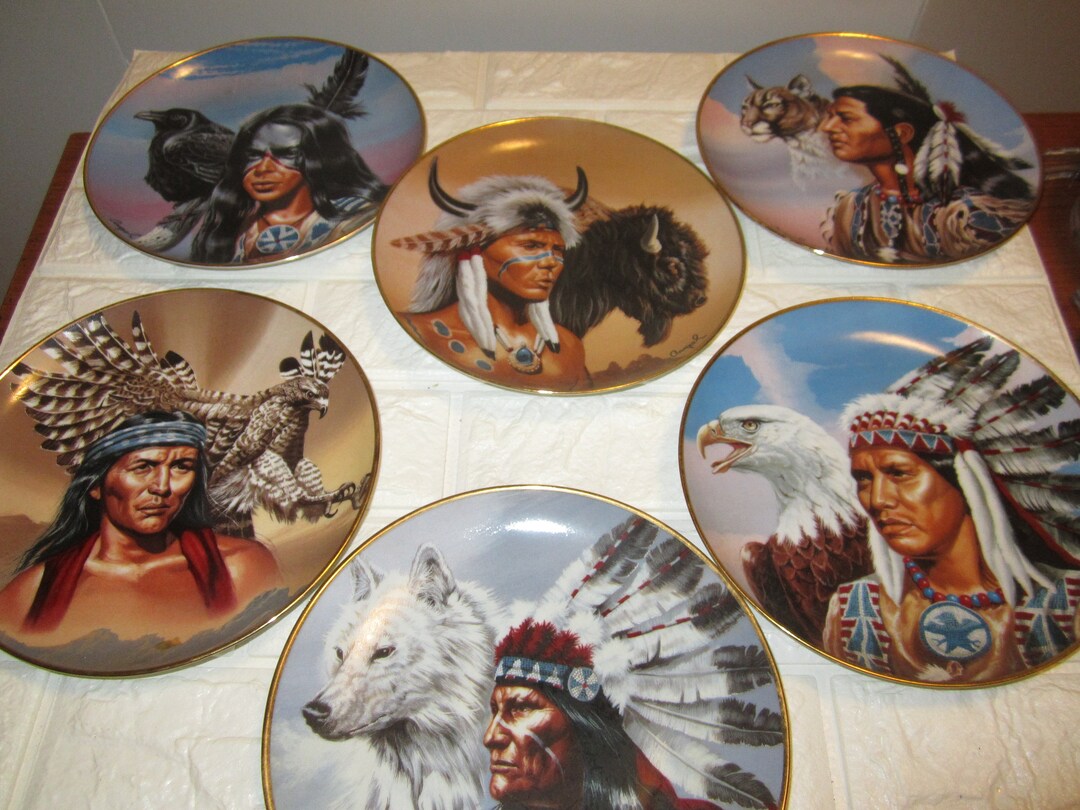 Franklin Mint Heirloom Collection Native American Collector Plates Etsy