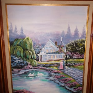 Original oil painting signed by artist framed