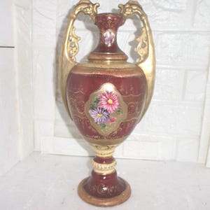 Asian made Amphora vase with authentication on bottom